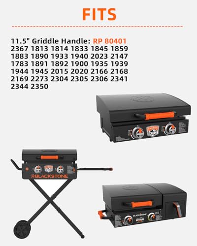11.5" Griddle Lid Handle Replacement for Blackstone Adventure Ready Propane Griddle - Compatible with Blackstone Griddles, Durable & Easy to Install
