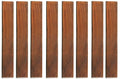 Bare Decor EZ-Floor End Pin-Side Trim Piece for Flooring in Solid Teak Wood (Set of 8), Brown - size: 8 Trim Pieces (Pin Ends)