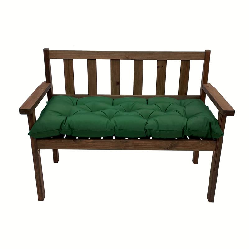 SeaHome Indoor/Outdoor Bench Cushion,Waterproof Swing Seat Cushion,Outdoor Chair Cuhion,for Lounger Garden Furniture Patio Loveseat Bench (39.4" x 19.7", Green) - color: Green, size: 39.4" x 19.7"