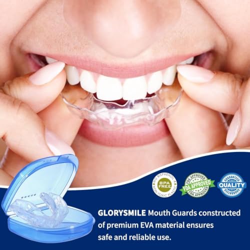 Mouth Guard for Sleeping 8 pcs, Night Guards for Teeth Grinding, Mouthguards for Clenching of Teeth, Dental Bite Guards for Teeth Grinding, Reusable Teeth Grinding Mouth Guard Two Size