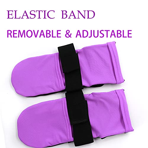 Reusable Cold Therapy Socks, Gel Ice Pack for Feet Heels Injuries Swelling, Hot and Cold Therapy Socks for Plantar Fasciitis Neuropathy Chemotherapy Pain Relief for Foot Ankle (Purple) - color: Purple