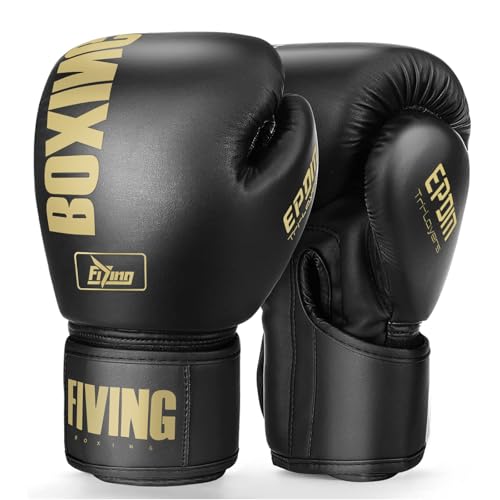 Boxing Gloves for Men&Women,Training,MMA,Sparring,Muay Thai,8oz-16oz - color: Gold, size: 16oz