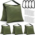 Aimosen 4 Packs Sandbags Military Green Weight Bags for Light Stand, Heavy Duty Saddlebags for Photography Backdrop Stand, Photo Video Tripod, Pop up Tent, Umbrella Base, Fishing Chair, Picnic Table - color: Green