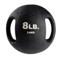 Body-Solid Exercise Medicine Balls, Heavy-Duty Non Slip Rubber Grip with Dual Handles Medicine Ball for Weights Training, Weightlifting & Core Workouts - size: 8 lb