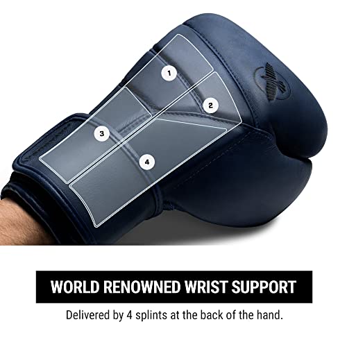 Hayabusa T3 LX Leather Boxing Gloves | Leather Boxing Gloves, Training Gloves Men and Women, Sparring Gloves, Heavy Bag Gloves, 16oz Boxing Gloves, Muay Thai Gloves - color: Indigo, size: 16oz