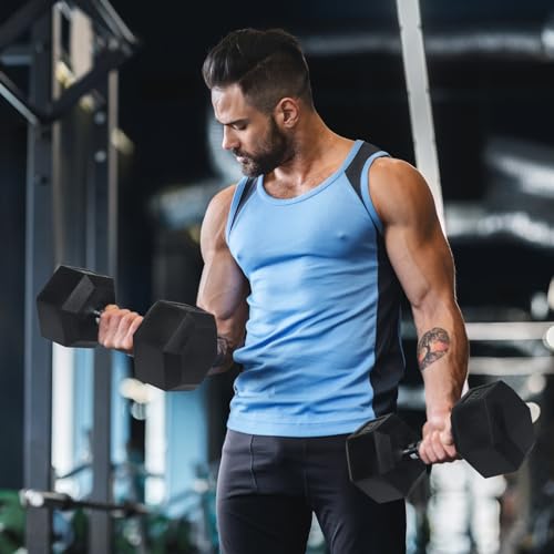 Ritfit 5-650 LBS PVC Encased Hex Dumbbell Sets with Optional Rack for Home Gym, Hand weight with Chrome Handle for Strength Training,Workouts - style: (5+10+15+25+35) 180LBS SET