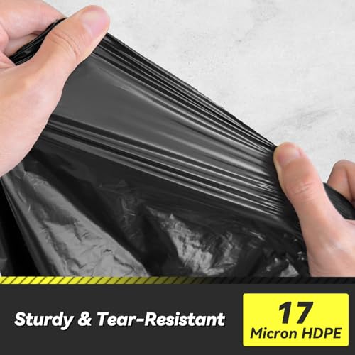 100 Count 55-60 Gallon Trash Bags, Sturdy & Tear-Resistant Commercial Can Liners 55 Gallon, Large Garbage Bags, Large Black Trash Bags for Commercial, Lawn and Leaf Bags - style: 55-60 Gallon - 100 Count