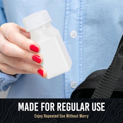 Norcalway 10pcs 2oz Plastic Shot Bottles with Caps - Ginger Shot - Freezer Safe, Leak Proof, BPA Free, Food Grade Small Plastic Travel Bottles with Caps - size: 2 OZ / 10 PACK