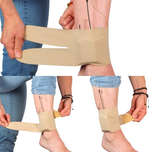 URSA Ankle Straps: Low-Profile, Soft, Stretchy & Breathable Transmitter Straps for Location Sound, Theatre, Wedding Shoots & More (Beige, Ankle) - color: Beige, size: Ankle
