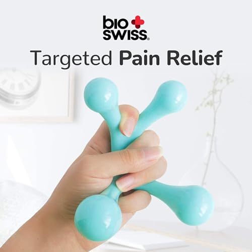 BioSwiss Handheld Full Body Massager, 4-Leg Pressure Point Massage Tool for Back, Neck, and Shoulder, Portable Manual Massager - style: Full Body