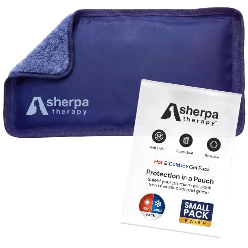 Small Soft Ice Packs for Injuries Reusable - Hot and Cold Flexible Gel Ice Packs Reusable for Ankle, Hand, Wrist, Head Pain Relief - 6" x 11" - Blue - size: Small, style: Blue