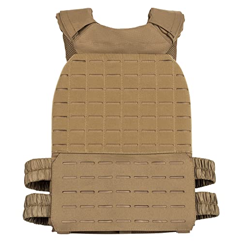 Wolf Tactical Adjustable Weighted Vest for Men & Women - Rucking, Workout, Running, Walking & CrossFit Weight Vest for Strength Training & Fitness - color: Tan