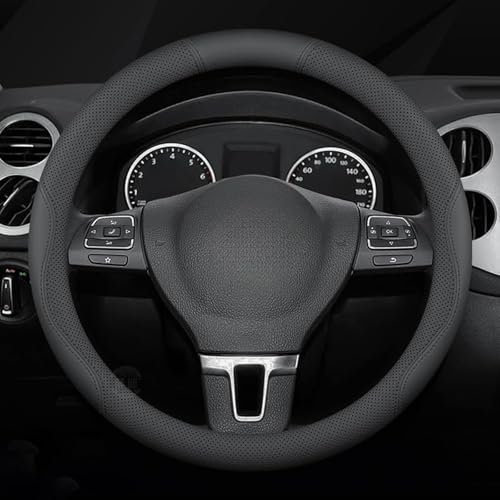for Volvo XC-40 XC-60 XC-70 XC-90 AB 2020-2026+ Car Steering Wheel Cover Anti-Slip Breathable Car Steering Wheel Protector Car Accessories Interior,O-Type-Black - color: O-type-black