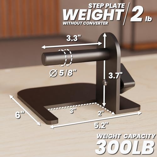Synergee Step Plates – Fits 2x2, 2x3, 3x3 Power Racks - color: d) 2x3 No Converter