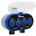 Watering Hose Sprinkler Timer Garden Irrigation System Controller Electronic Water Timer with Two Outlets Color Blue - style: 2 Outlet Timer