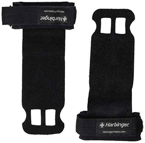 Harbinger Leather Palm Grips for Weight Lifting Hand Protection - size: Small