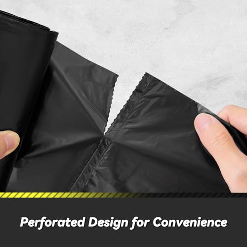 100 Count 17 Micron Extra Heavy Duty 4 Gallon Trash Bags, Sturdy & Tear-Resistant Small Trash Bags for Bathroom & Kitchen - style: 4 Gallon - 100 Count