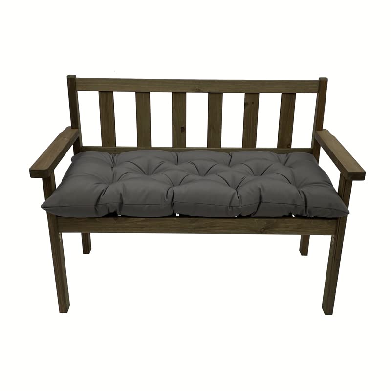 SEAHOME Indoor/Outdoor Bench Cushion,Waterproof Swing Seat Cushion,Outdoor Chair Cuhion,for Lounger Garden Furniture Patio Loveseat (47.2'' x 19.7'', Dark Grey) - color: Dark Grey, size: 47.2" x 19.7"