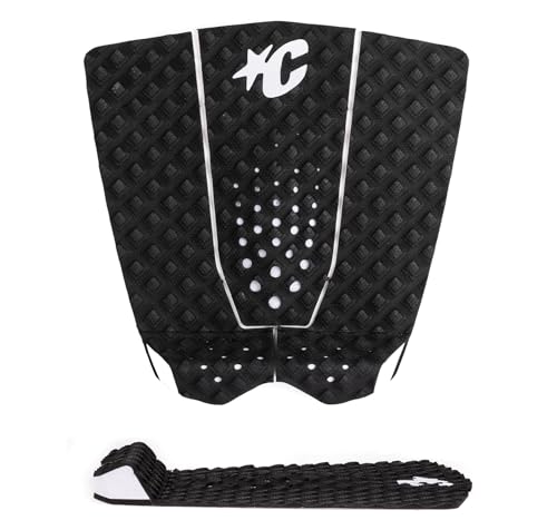 Creatures of Leisure Ethane Ewing Lite Pin Tail Ecopure Traction Pad, EcoPure Organic Additive, 8mm Teardrop Wide Arch Bar - color: Black Black