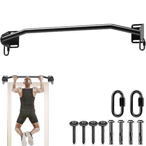 Kipika Heavy Duty Wall Mounted Doorway Pull Up Bar, Multifunctional Chin Up Bar, Portable Fitness Door Bar, Body Workout Home Gym System - color: Straight Type