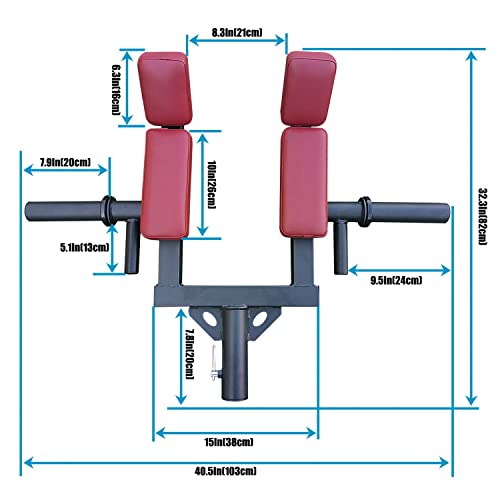 Viking Press Landmine Handle for 2-Inch Barbell, Hack Squat T-Bar Row Attachment Strength Training Accessories, Shoulder Press Landmine Attachment Equipment - color: Style E