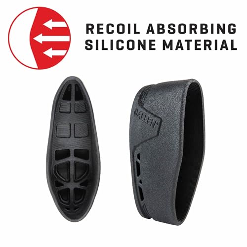 Allen Company Recoil Eraser II Slip‑On Pad – Universal Rifle & Shotgun Recoil Reduction Sleeve – Cushioned Silicone for Enhanced Comfort & - size: Large