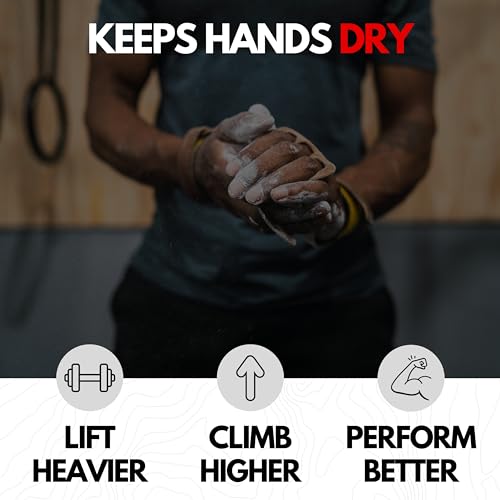SURVIVOR Gym Chalk - Climbing Chalk, Lifting Chalk, Gymnastics Chalk - Pure Magnesium Carbonate Hand Chalk Powder, Weightlifting Chalk Gym - Rock Climbing Chalk for Weights - color: Ultra Fine, 13 OZ