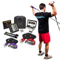 Crossover Symmetry Shoulder System Includes Two Sets of Resistance Bands Attachments Training Guide Exercise Chart Online Workouts for Home Fitness Rehab Rotator Cuff Exercises - style: Athletic Door Belts