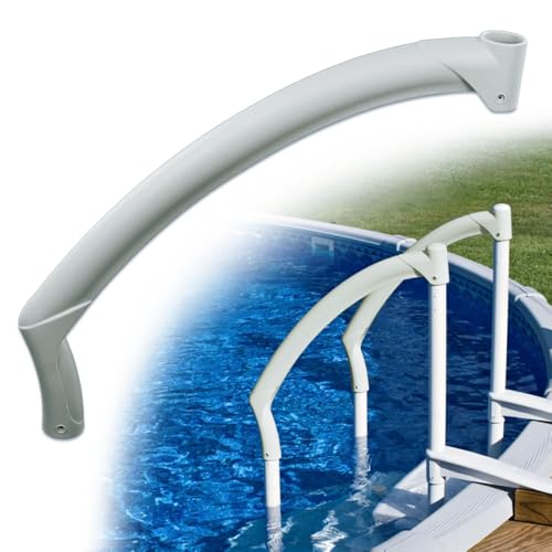 G-PLUS Pearl Handrail Pool Ladder Step | Compatible with Above Ground BiltMor Swimming - size: Beige(long)