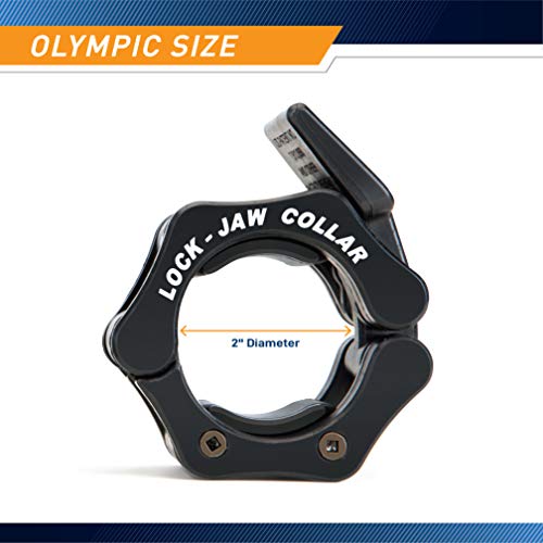 Steelbody Olympic Barbell Lock Jaw Collars - style: Resin - Black