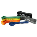 TRX Training Strength Band Set, Full-Body Resistance Bands for Home and Gym Use, Resistance Bands for Working Out - size: 5 lbs - 150 lbs (Pack of 6)
