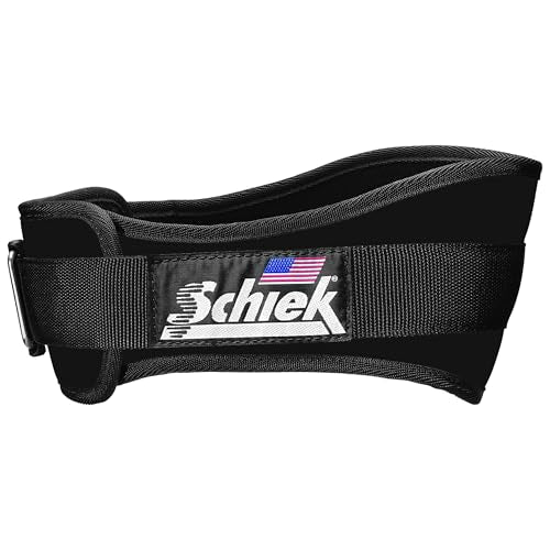Schiek Sports 2006 Nylon 6" Weight Lifting Belt - Support Belt for Power Lifting - color: Black, size: X-Small
