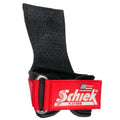 Schiek Sports Model 1907 Platinum Edition Ultimate Grips - 3 in 1 Weight Lifting Straps Wrist Wraps and Grip Pads - color: Red, size: Large