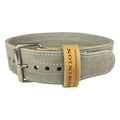 Suede 3-inch Weightlifting Belt - Premium Powerlifting Support with Enhanced Grip Technology - color: Gray, size: SM, 25-35" Waist Size not Pants Size