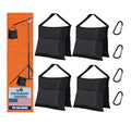 Eurmax USA Photography Sand Weight Bags Heavy Duty Saddlebags for Photography Video Equipments, Backdrop Stand, Light Stand,Photo Tripod, Canopy Tent, Umbrella Base, Fishing Chair,Picnic Table 4-Pack - color: 4pcs-black, style: sand