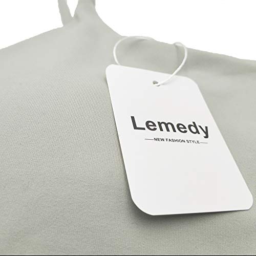Lemedy Women Padded Sports Bra Yoga Tank Top | Light Support, Longline, Fitness Workout Running Shirts, Removable Pads, Spaghetti Straps, for Women - color: Jasmine Green, size: Large