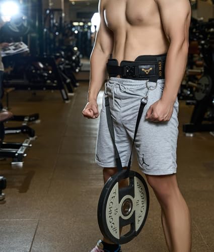 2-in-1 Weightlifting Belt & Dip Belt with Quick-Release Aluminum Buckle - Hybrid Squat Belt for Core Support & Weighted Pull Up Belt with High-Strength Strap - Heavy Duty Neoprene Gym Belt for Men & Women - size: M (28"- 32.5")