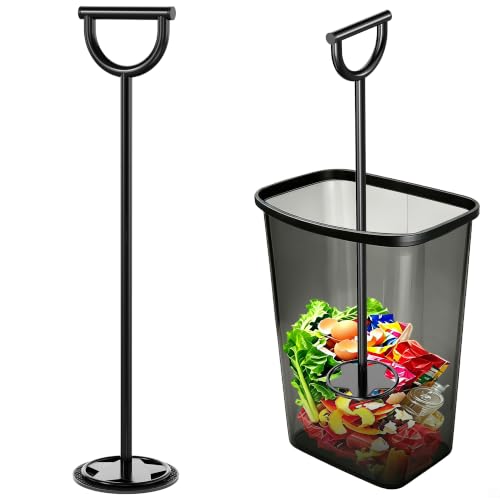 Trash Compactor for Kitchen - 30" All-Metal Manual Garbage Compactor, No Electric Tamper Trash Can Compacting Tool for Home & Outdoor Bins, Stand to Easily Compact Trash - No Bend, Squat, or Stomp - size: 30"