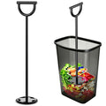Trash Compactor for Kitchen - 30" All-Metal Manual Garbage Compactor, No Electric Tamper Trash Can Compacting Tool for Home & Outdoor Bins, Stand to Easily Compact Trash - No Bend, Squat, or Stomp - size: 30"