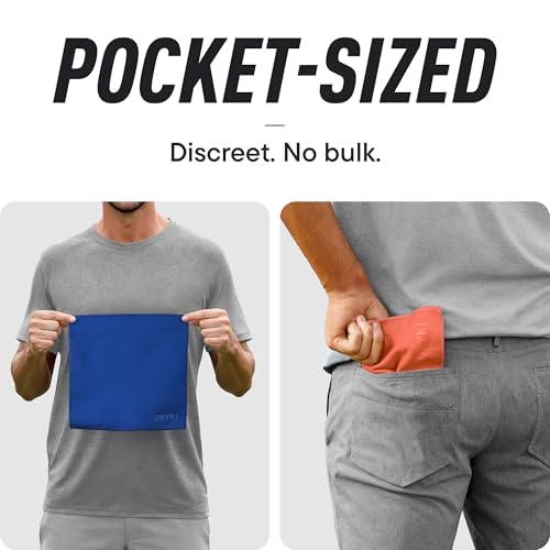 DRYKI Pocket-Sized Sweat Towels - The Original Sweat Absorbing Handkerchiefs - Quick-Dry Microfiber Sweat Rags for Face, Hands, & Body - Men & Women - Gym, Sports, and Work (Desert: 5 Pack) - color: *Desert