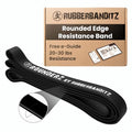 Rubberbanditz Rounded Edge Resistance Band | Compact and Light Weight Exercise Bands | Suitable for All Fitness Levels Users| Travel Friendly Resistance Bands for Working Out - color: Black