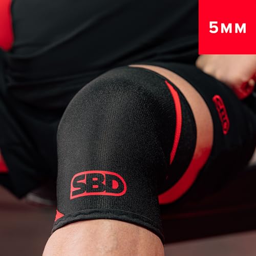 SBD 5mm Weightlifting Knee Sleeves - IWF Compliant - Made for Olympic Lifts | Built for Training & Competition