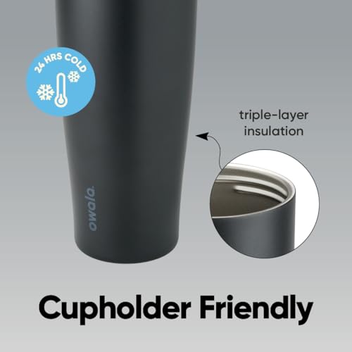 Owala FreeSip Tumbler Stainless Steel Water Bottle 40 oz Sugar High | Triple-Layer Insulation | Leak-Proof Lid with Push-Button | Double Threaded Lid for Left and Right-Handed Drinking - color: Sugar High, size: 40 Ounces