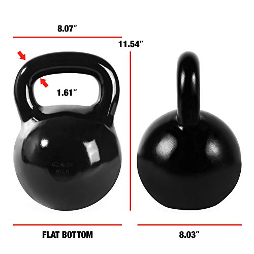 CAP Barbell Black Enamel Coated - Singles and Sets, Multiple Weight Choices - size: 80.0 Pounds