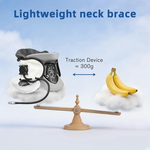 Neck Traction Device - Adjustable Inflatable Neck Stretcher,Lightweight Neck Support Brace for Cervical Spine Decompression,Pain Relief Neck Decompression Tension Relief