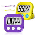 ZILLEEN Classroom Timer for Kids Teachers 2 Pack Digital Timers, Purple & Yellow - color: Purple & Yellow