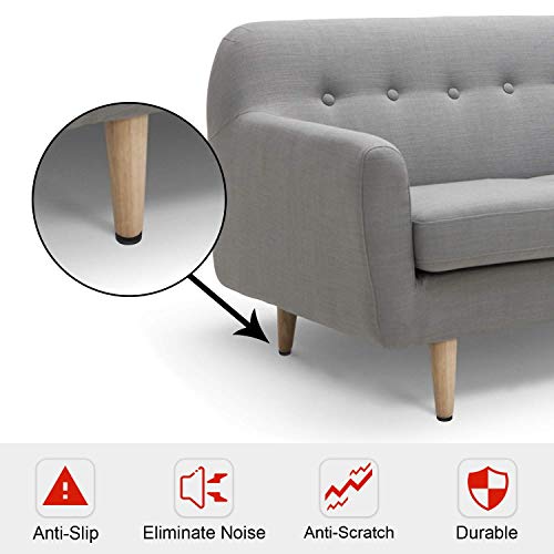 Yelanon Non Slip Furniture Pads -4pcs 6" Grippers Hardwood Floors, Non Skid for Furniture Legs,Self Adhesive Rubber Furniture Feet, Anti Slide Furniture Floors Protectors for Keep Couch Stoppers - size: 4pcs 6" Square