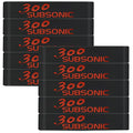 Aolamegs 5/10 Pack Magazine Bands - 5.56 Nato, 300 Blackout, 300 Subsonic, .223 Remington, .308 Winchester, 7.62x39 Magazine Marking Band, Durable Silicone Ammo Caliber Bands for Magazine Identification (2 Colors) - color: 300sub-blackred(10pcs)