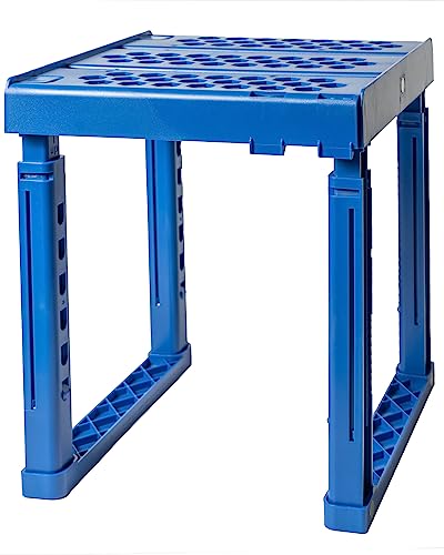 ABLinox Locker Organizer Shelf， Adjustable Width and Height, Ideal Locker for School, Office, and Gym Lockers (Blue) - color: Blue