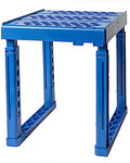 ABLinox Locker Organizer Shelf， Adjustable Width and Height, Ideal Locker for School, Office, and Gym Lockers (Blue) - color: Blue